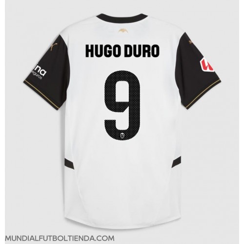 Camiseta Valencia Hugo Duro #9 Primera Equipación Replica 2024-25 mangas cortas